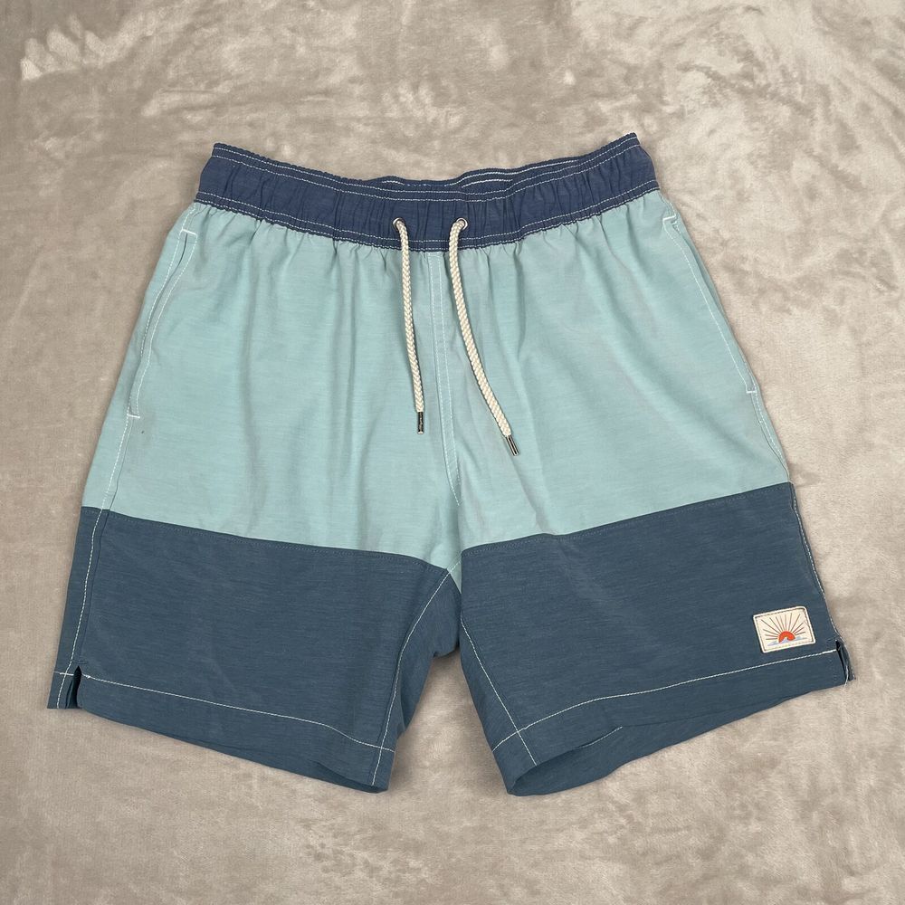 Faherty Swim Trunks Mens Medium Board Shorts Lined Drawstring Beach Stretch